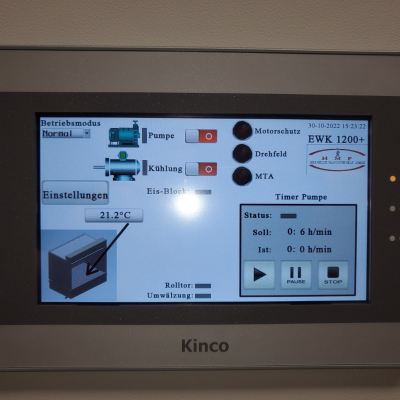 Programmable logic controller (PLC) for regulating energy consumption when power is supplied via a p