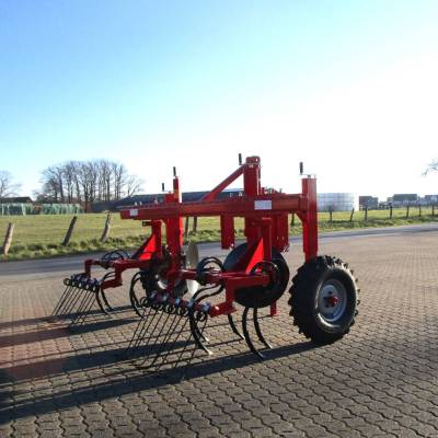 Multipurpose hoe CHAMÄLEON with harrow tines at the rear