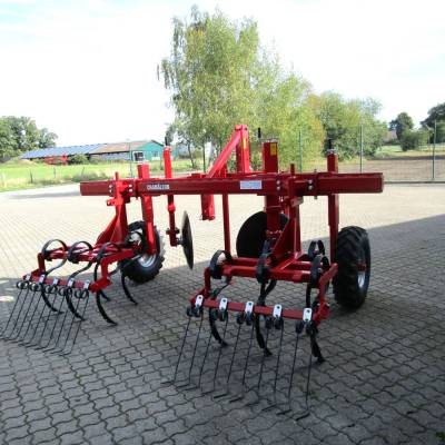 Multipurpose hoe CHAMÄLEON with harrow tines at the rear